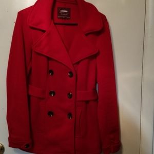 Red Pea Coat